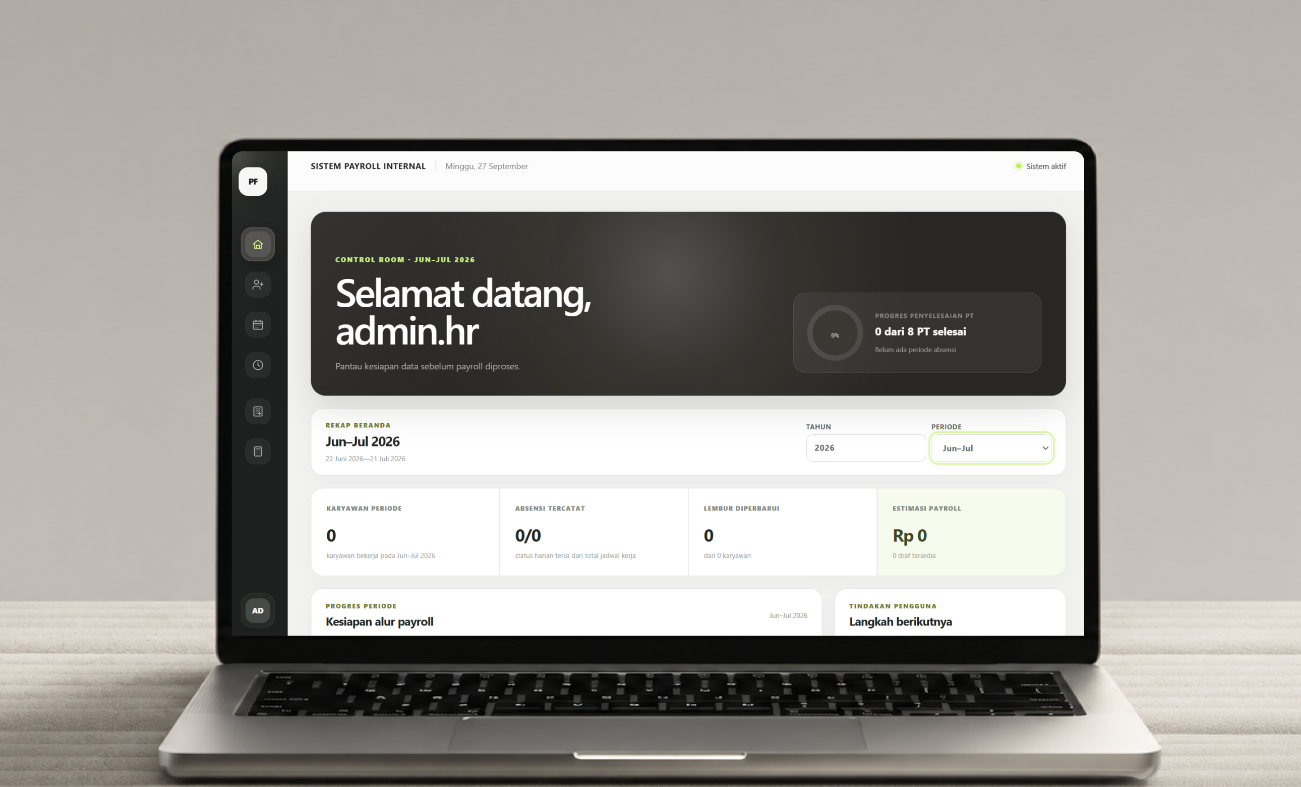 PayFlow HR payroll management system project cover